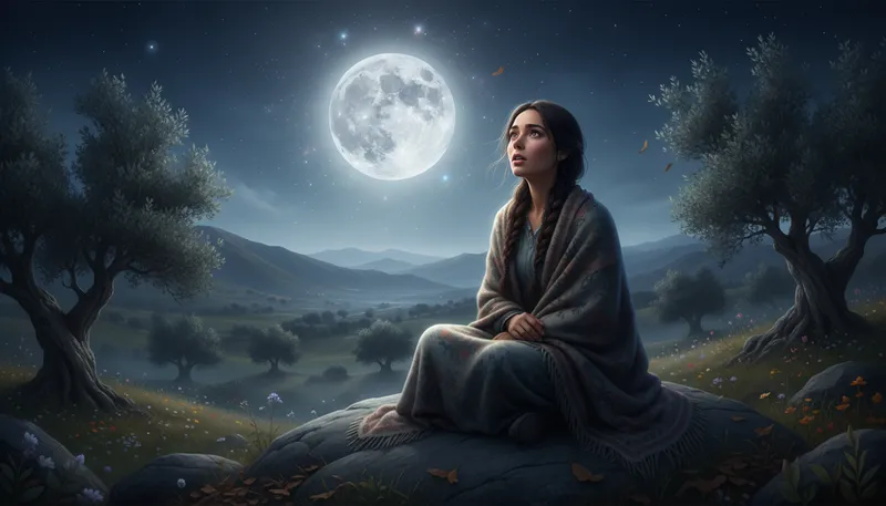 Illustration of chandra: A name often associated with the moon.