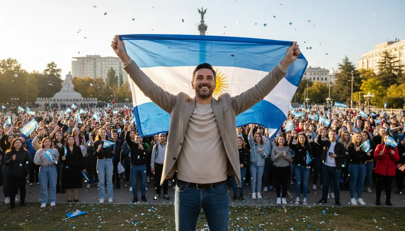 Illustration of nationalist: A person who strongly supports their nation.