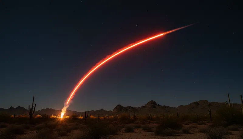 Illustration of tracer: a projectile that emits light
