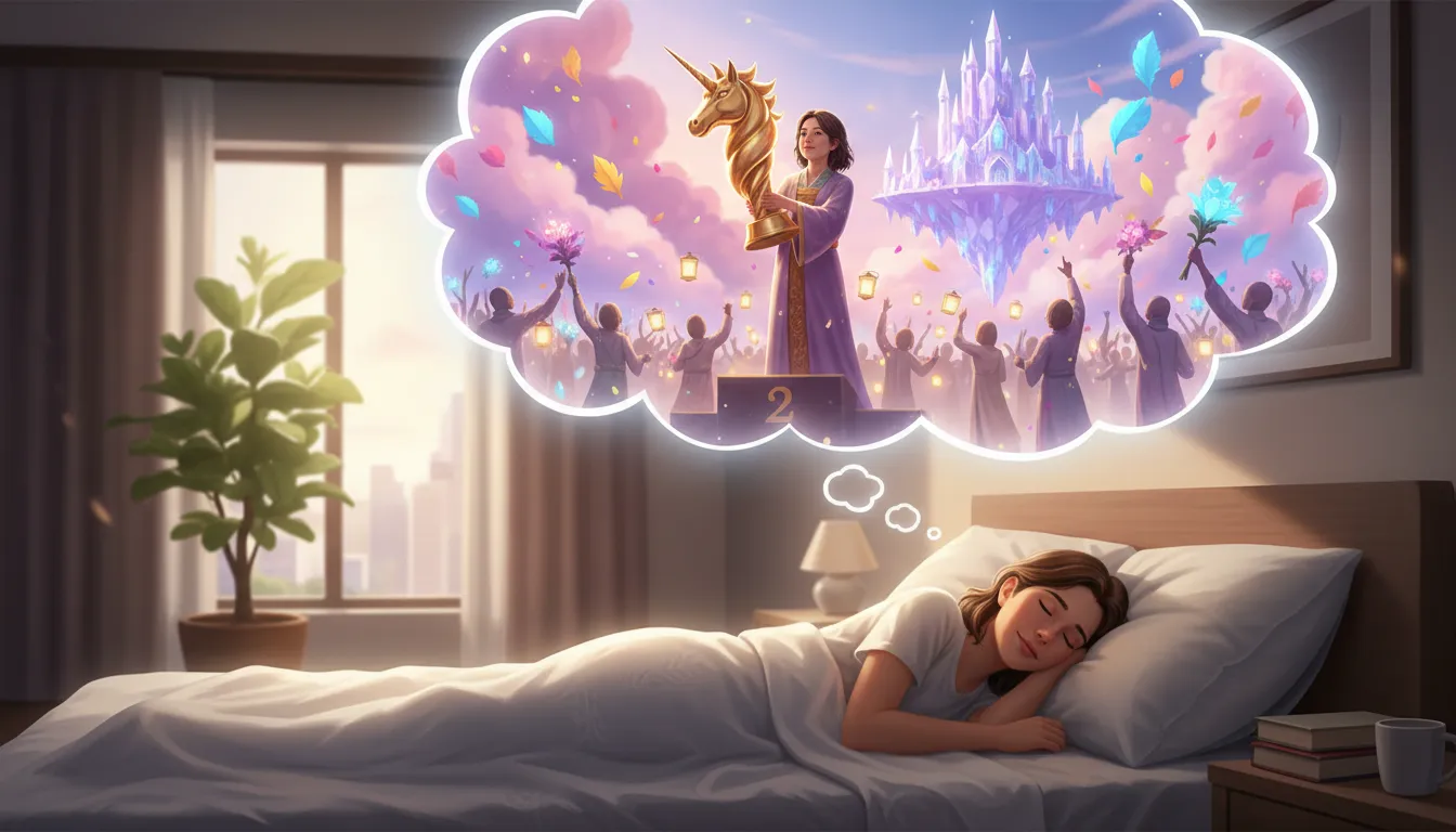 in one's dreams 的插图：something imagined; not real or possible