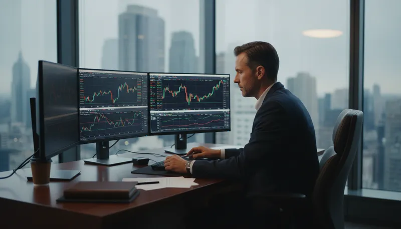 Illustration of financier: A person who manages large amounts of money.
