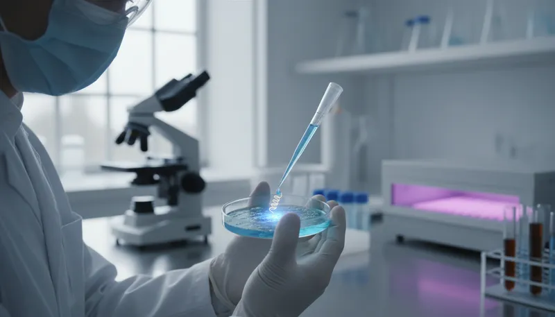 Illustration of plasmid: Small DNA molecule used in genetic engineering.