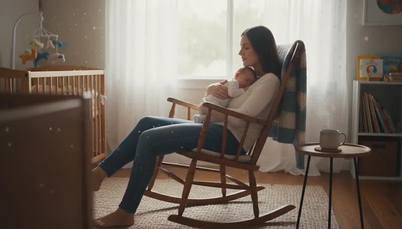 Illustration of mother: a female parent of a child.