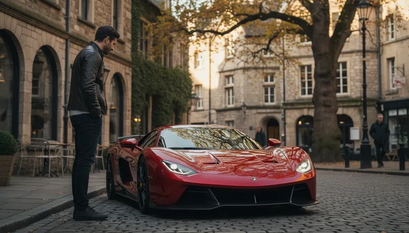 Illustration of supersport: A high-performance sports vehicle.