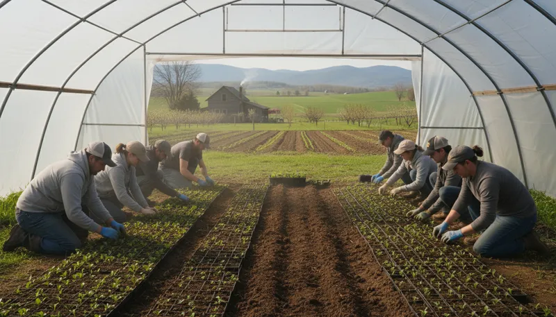 Illustration of propagate: To spread or promote an idea or plant.