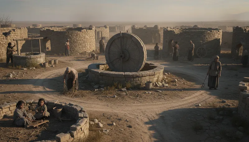 Illustration of the wheel has come full circle: a situation has returned to its starting point.