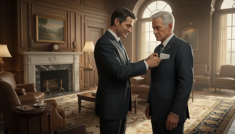 Illustration of in one's pocket: To have control over someone or something.