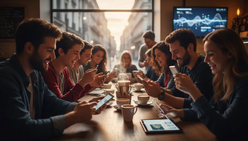 Illustration of netizens: citizens or users of the internet.