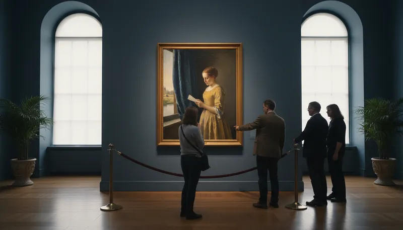 Illustration of vermeer: referring to the Dutch painter Johannes Vermeer