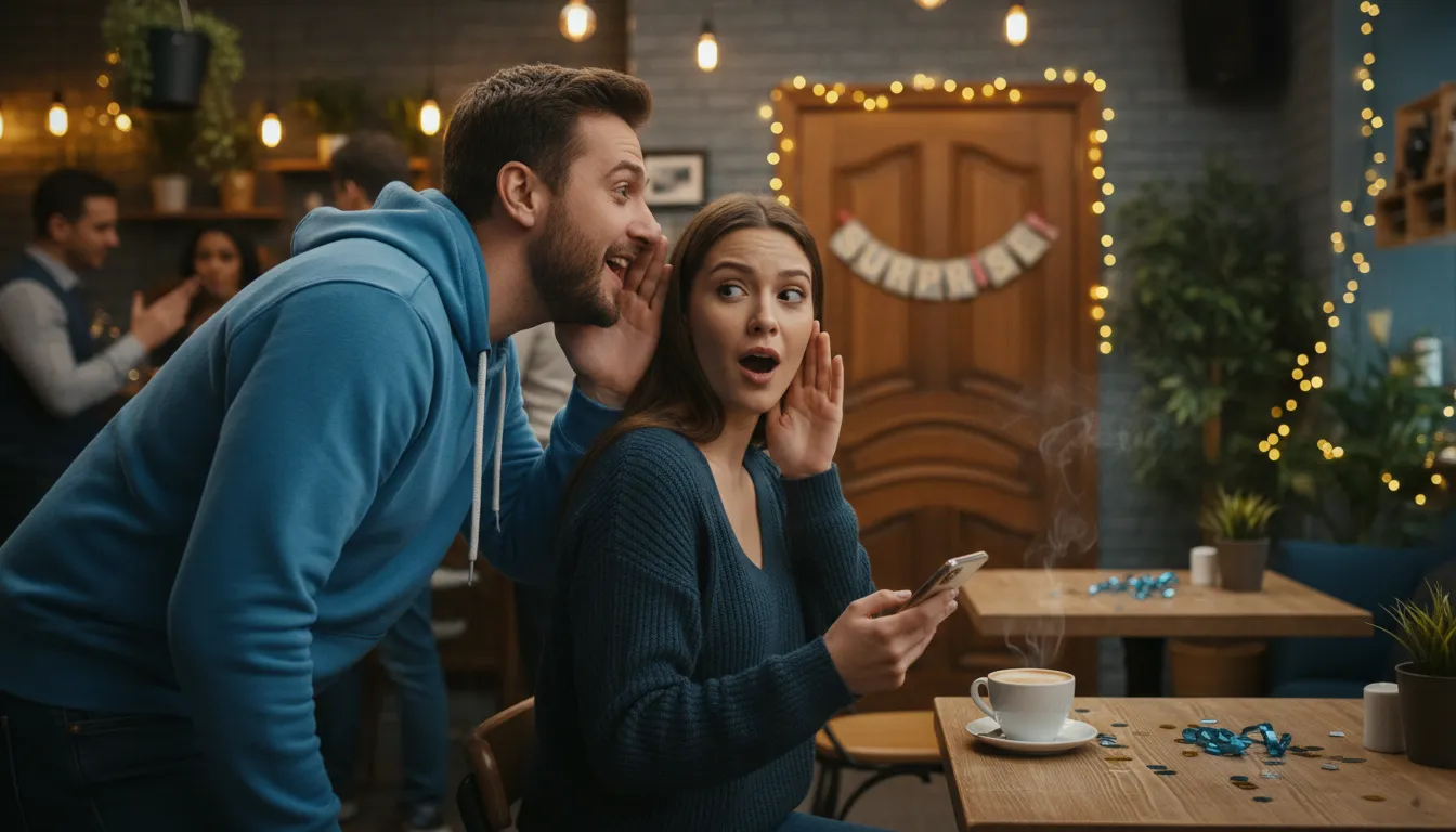 tip off 일러스트: to warn someone secretly