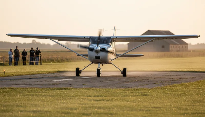 Illustration of deadstick landing: landing without engine power
