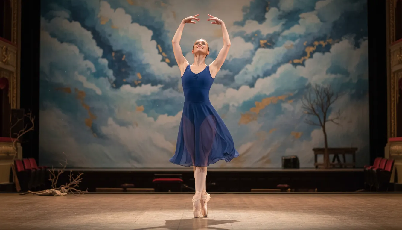 pointe 일러스트: the tip of a ballet dancer's shoe