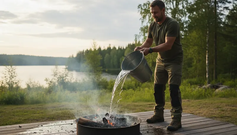 Illustration of douse: To drench or soak something with liquid.