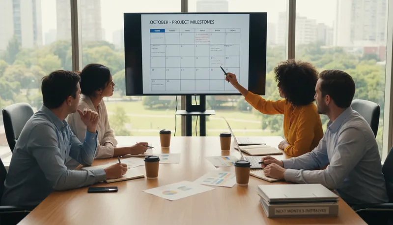 Illustration of agenda: a list of topics to discuss or do