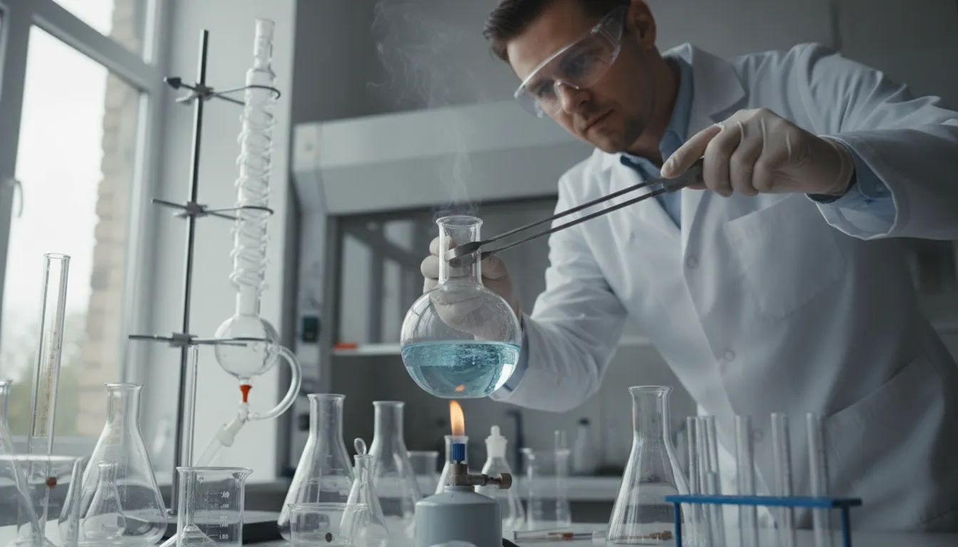 Ilustrasi boro: a type of glassware often used in labs