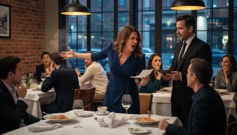 Illustration of make a scene: create a loud, dramatic disturbance in public.