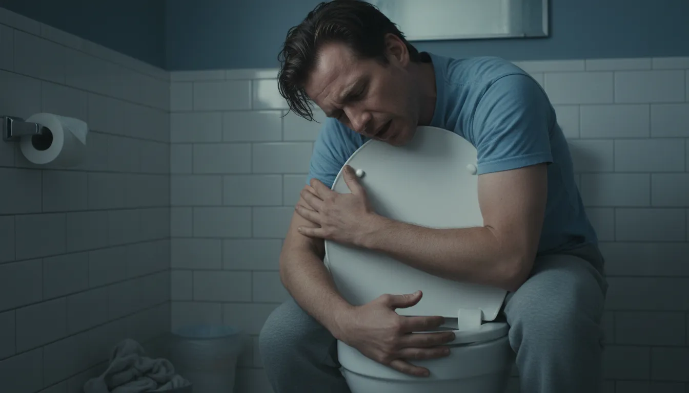 Иллюстрация porcelain goddess: a toilet bowl