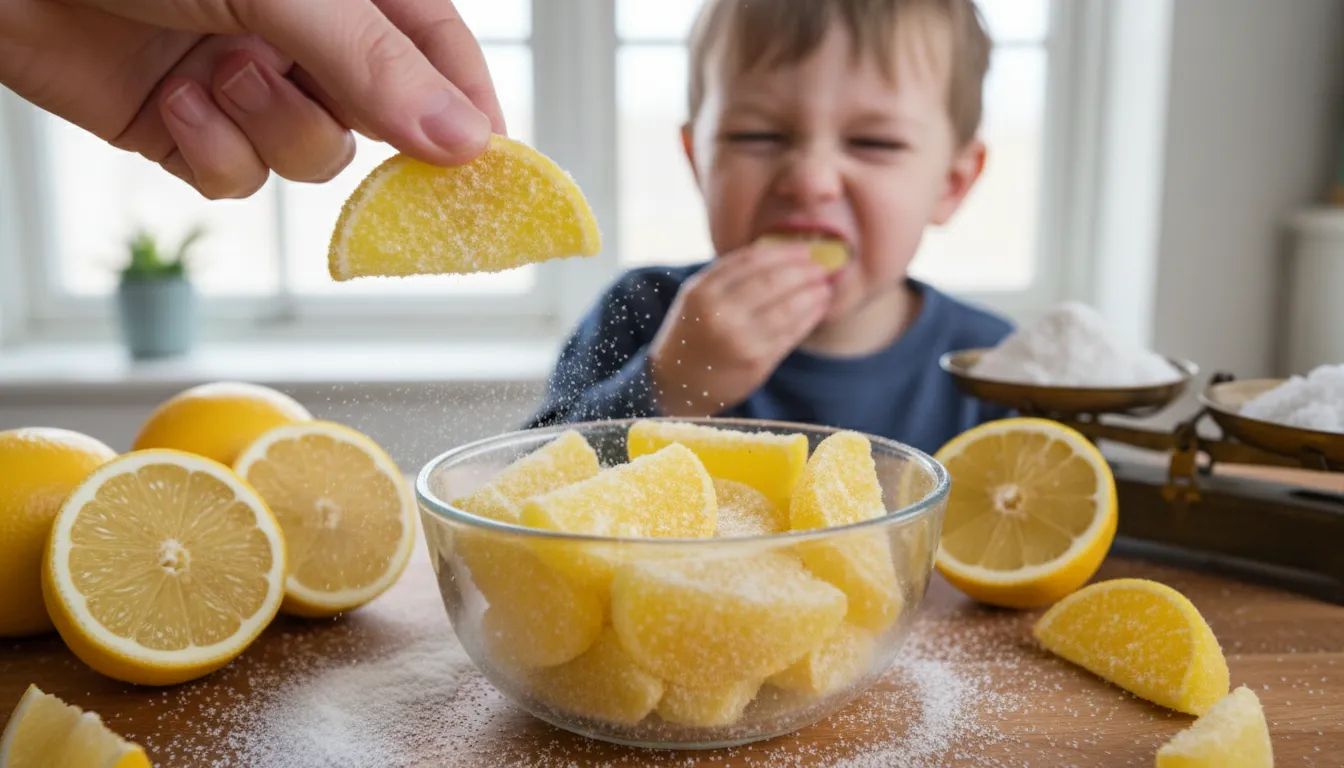 Illustration de citric : Related to citrus fruits like lemons.