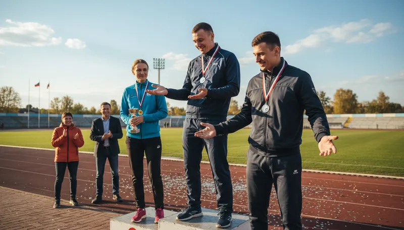 Illustration of first loser: someone who comes in second place