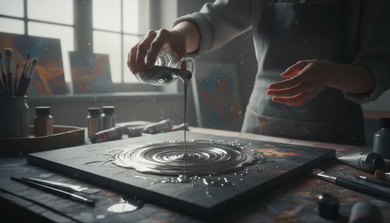 Illustration of quicksilver: Another name for mercury; a liquid metal.