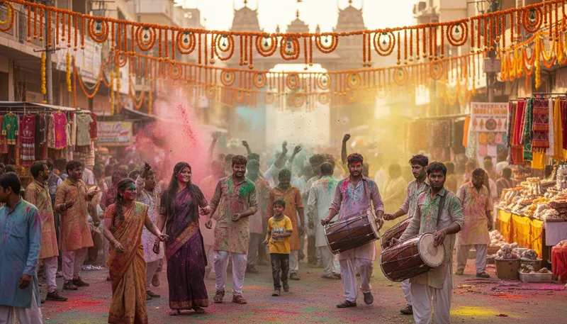 Illustration of bharatiya: Relating to Indian culture or people.
