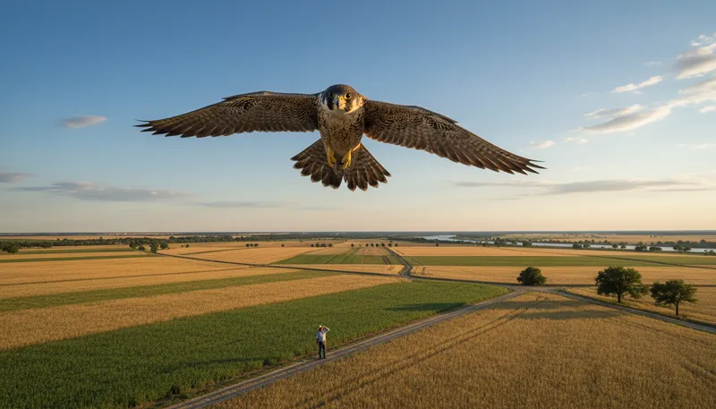 Illustration of falco: A genus of birds known as falcons.