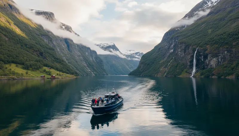 Illustration of fj: Short for fjord, a narrow coastal inlet.