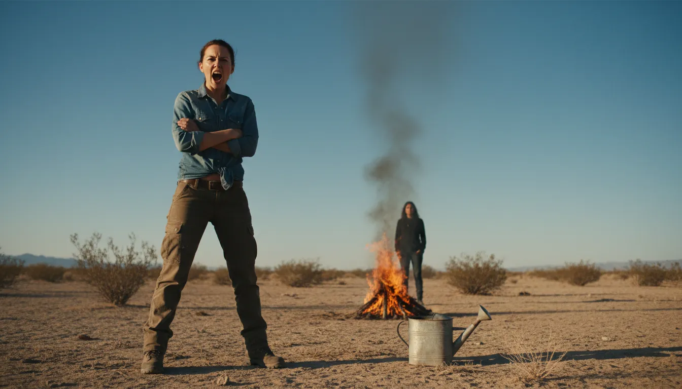 Illustration von I wouldn't piss on him if he were on fire: ich würde nicht auf ihn pissen, wenn er brennen würde