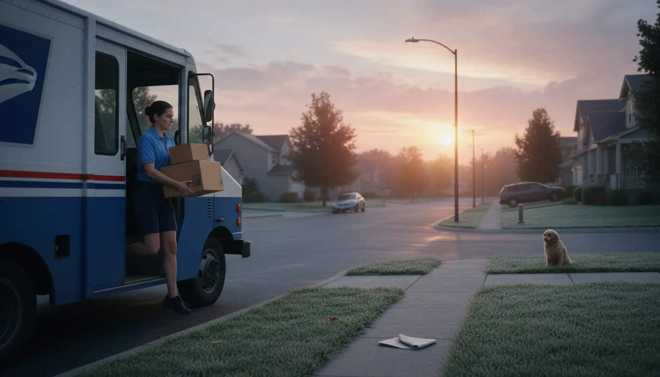 USPS 的插圖：United States Postal Service; mail delivery system.