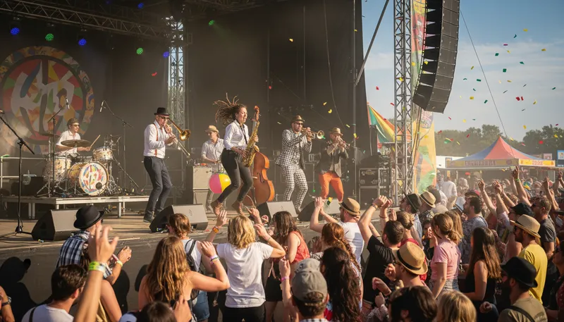Illustration of ska: a style of music from Jamaica