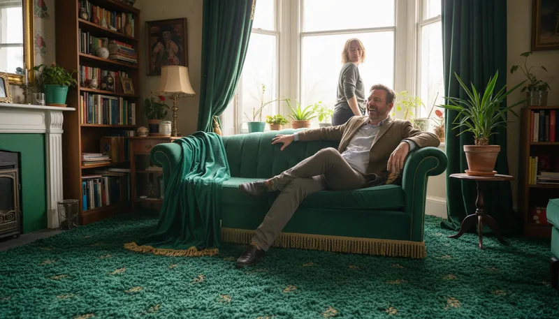 Illustration of the carpet matches the drapes: A humorous remark about matching hair and pubic hair.