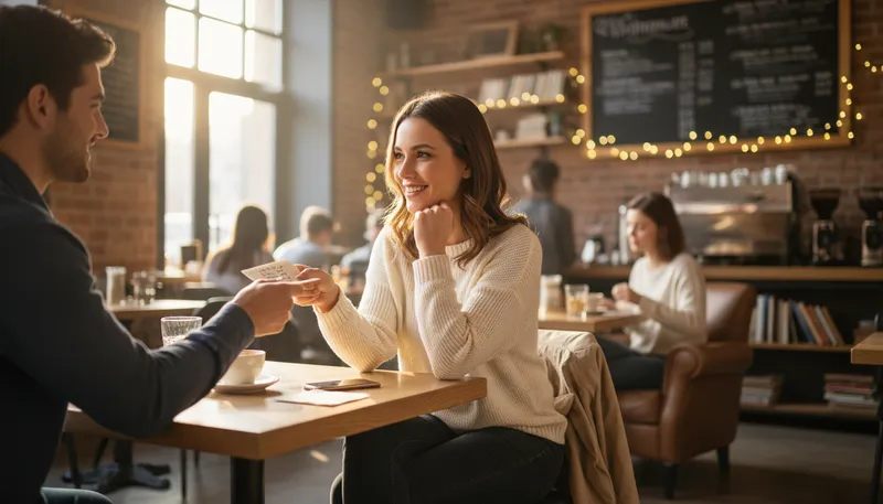 Illustration of catch a date: To arrange a romantic meeting.