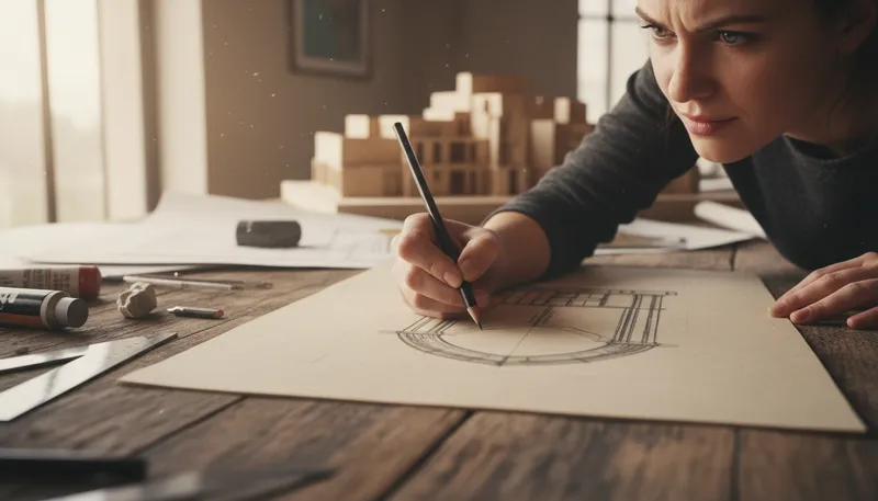 Illustration of power of the pencil: the influence of writing or drawing
