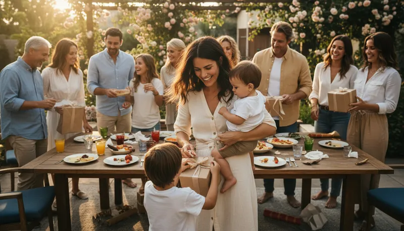 Illustration of be mother: take care of others or serve them.