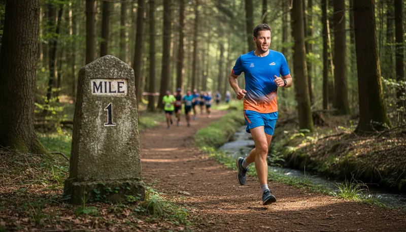 Illustration of first mile: initial distance in a journey or project.