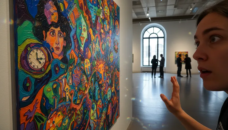 Illustration of on acid: under the influence of a hallucinogenic drug