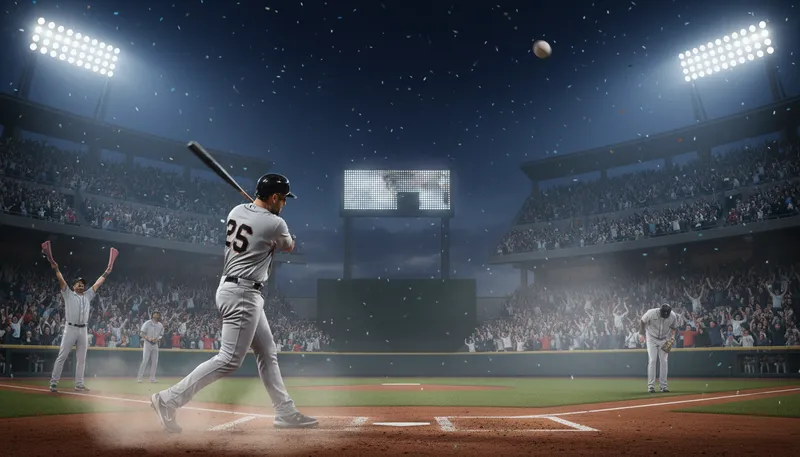 Illustration of homer: a home run in baseball