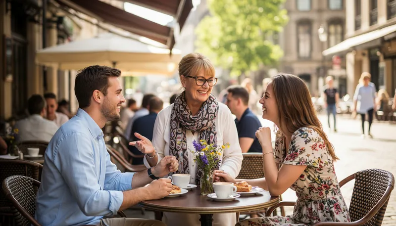 Illustration of matchmaker: A person who arranges romantic matches.