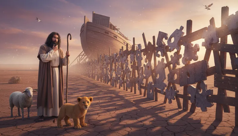 Illustration of noah fence: a playful way to say 'no offense'