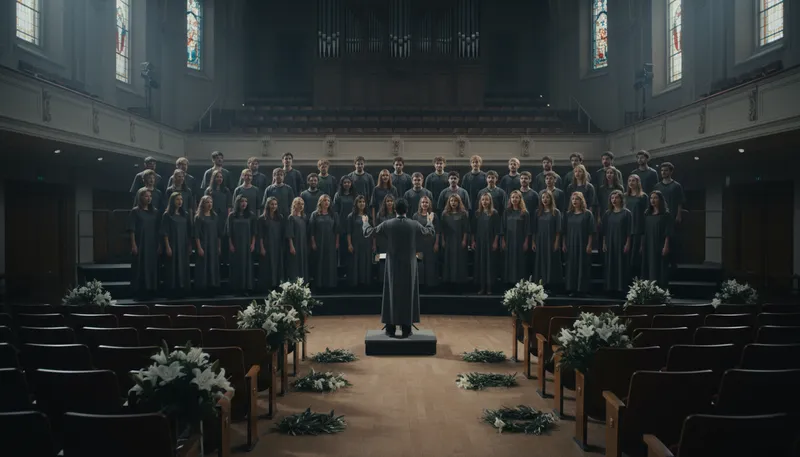 Illustration of requiem: A mass for the dead or a tribute.