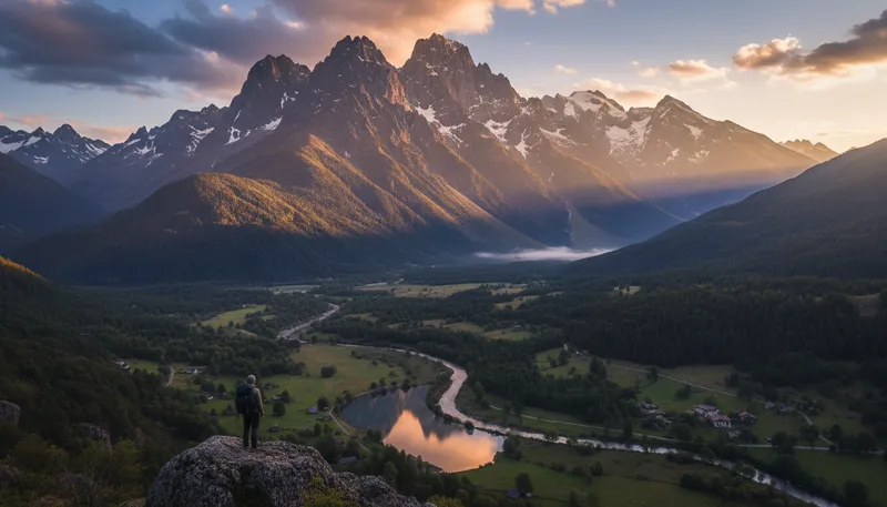 Illustration of majestic: Having grandeur or beauty.
