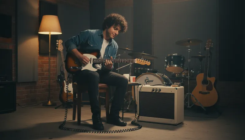 Illustration of fender: musical amplifier or speaker brand