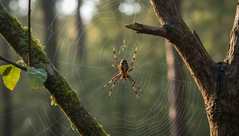 Illustration of web: A network of connected things or ideas.