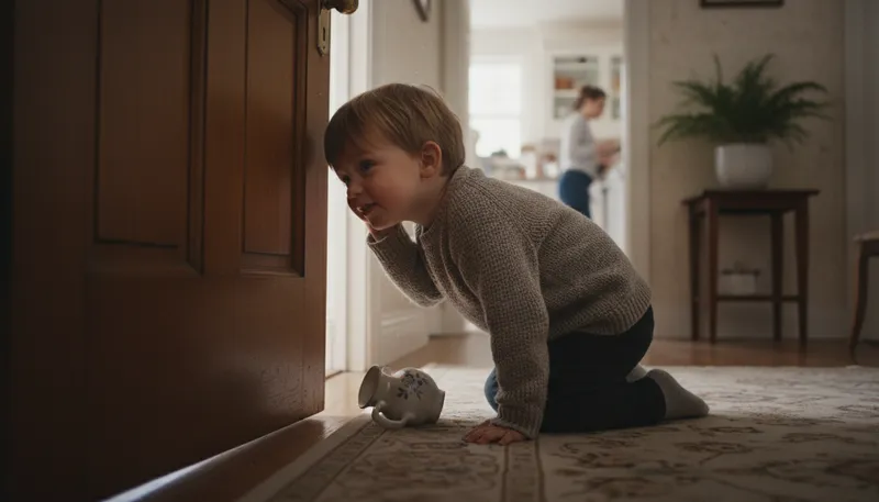 Illustration of little pitcher: A child who listens or observes closely.