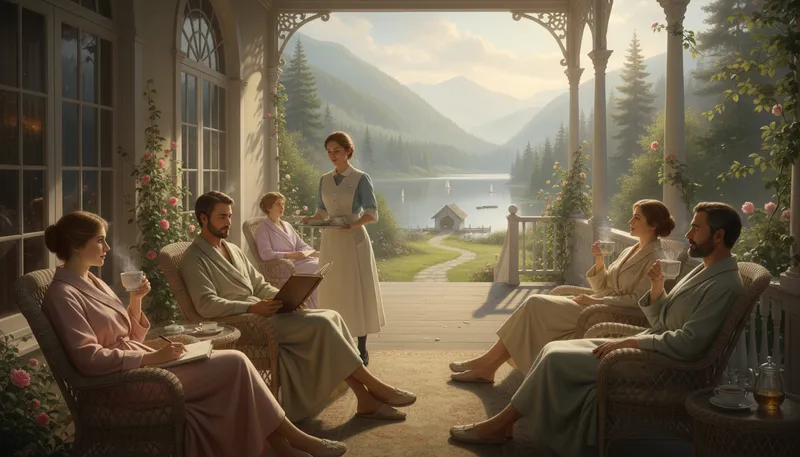 Illustration of sanitarium: A facility for treating health issues.