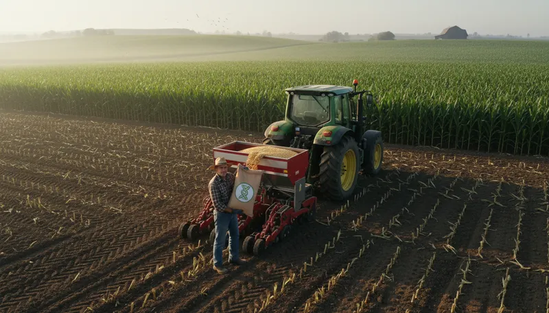 Illustration of gmo: Genetically modified organism for specific traits.
