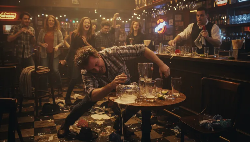 Illustration of drunkenness: The state of being drunk.