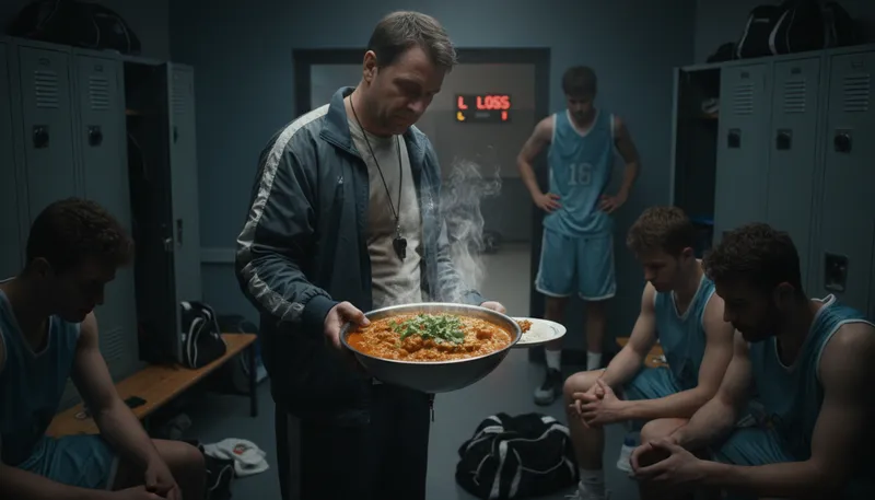 Illustration of give curry: to scold or reprimand someone