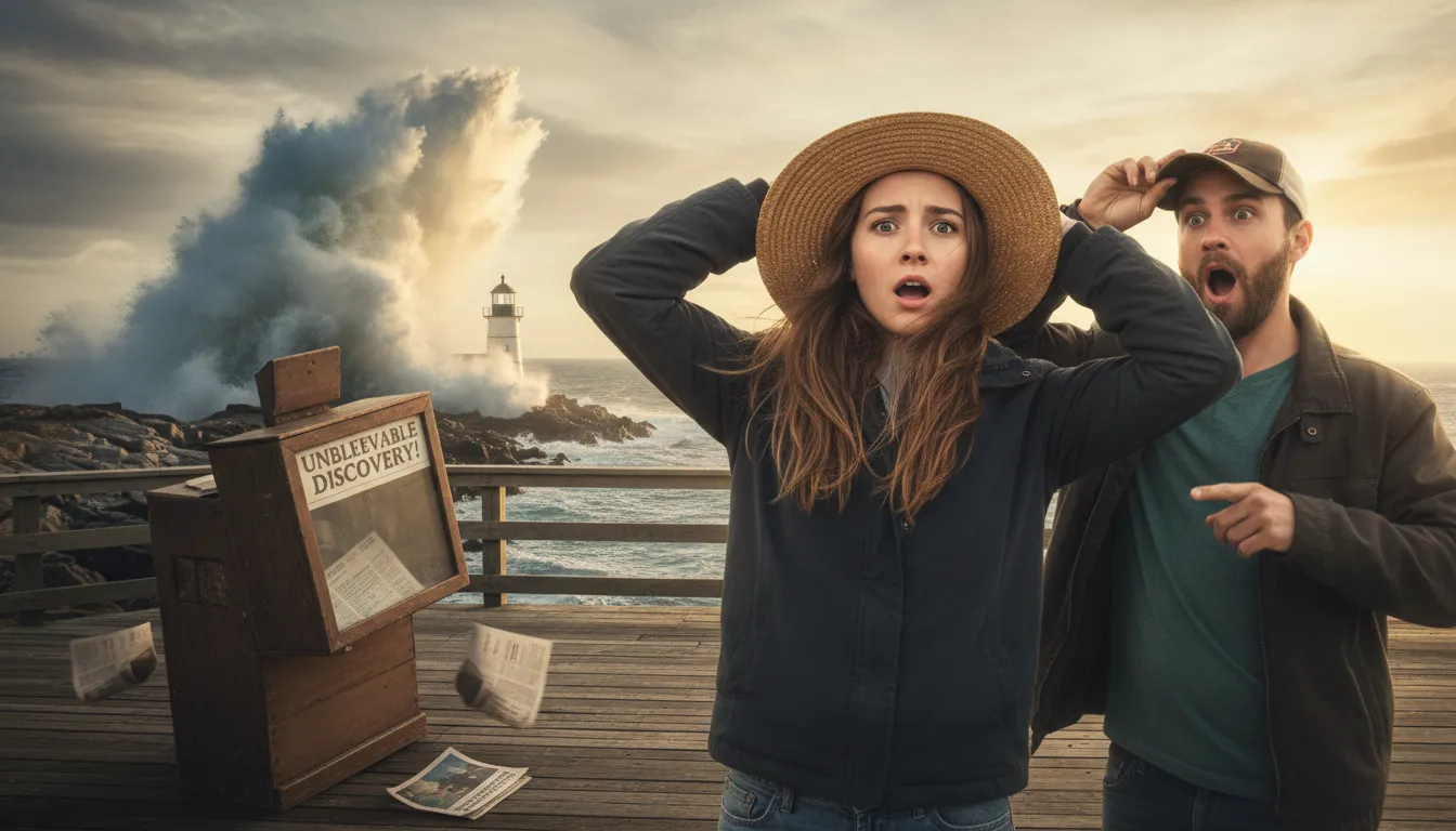 Иллюстрация hang onto your hat: prepare for something surprising or difficult.