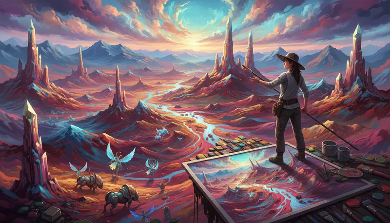 Illustration of fantastical: Imaginary and strange, often in a whimsical way.